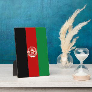 Afghanistan flag plaque