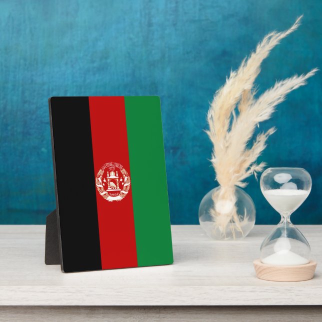 Afghanistan flag plaque (Side)