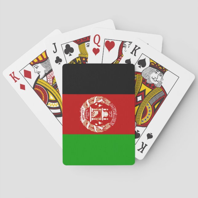 Afghanistan Flag Playing Cards (Back)