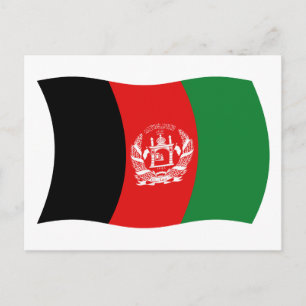 Afghanistan Flag Postcard