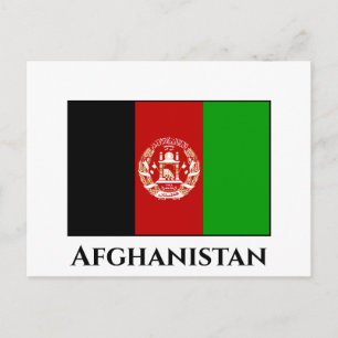 Afghanistan Flag Postcard