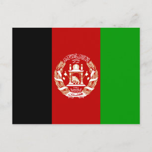 Afghanistan Flag Postcard