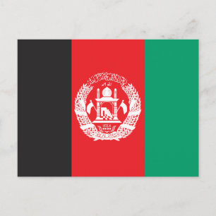 Afghanistan Flag Postcard
