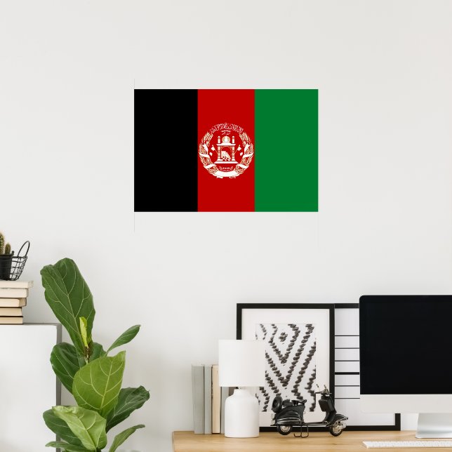 Afghanistan flag poster (Home Office)