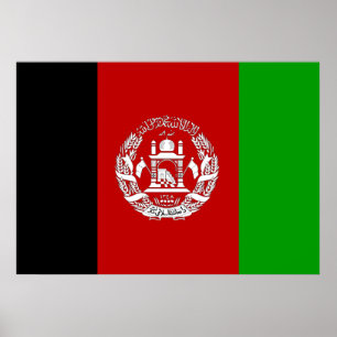Afghanistan Flag Poster