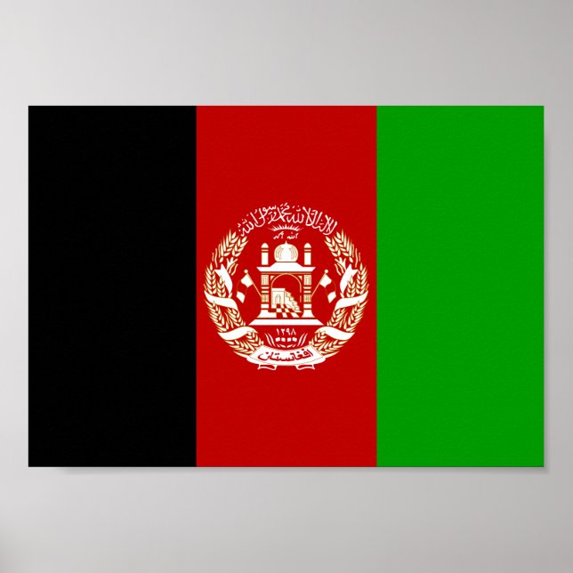 Afghanistan Flag Poster (Front)