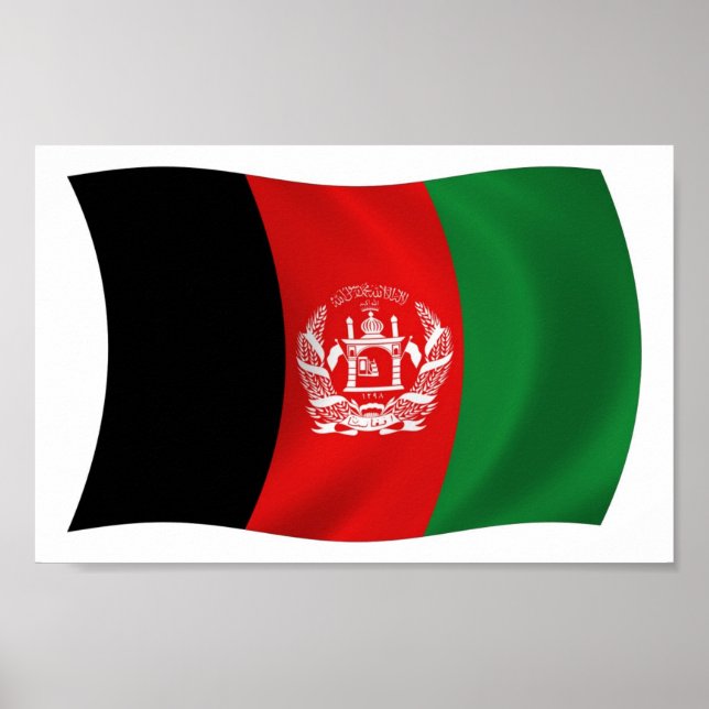 Afghanistan Flag Poster Print (Front)