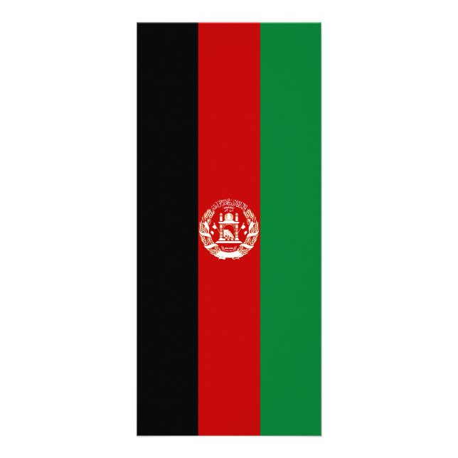 Afghanistan flag rack card (Front)