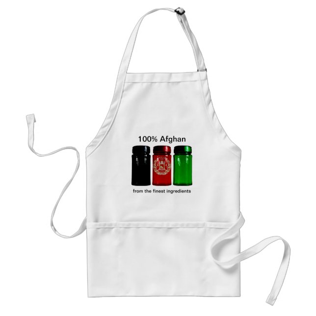 Afghanistan Flag Spice Jars Apron (Front)