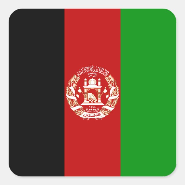 Afghanistan Flag Sticker (Front)