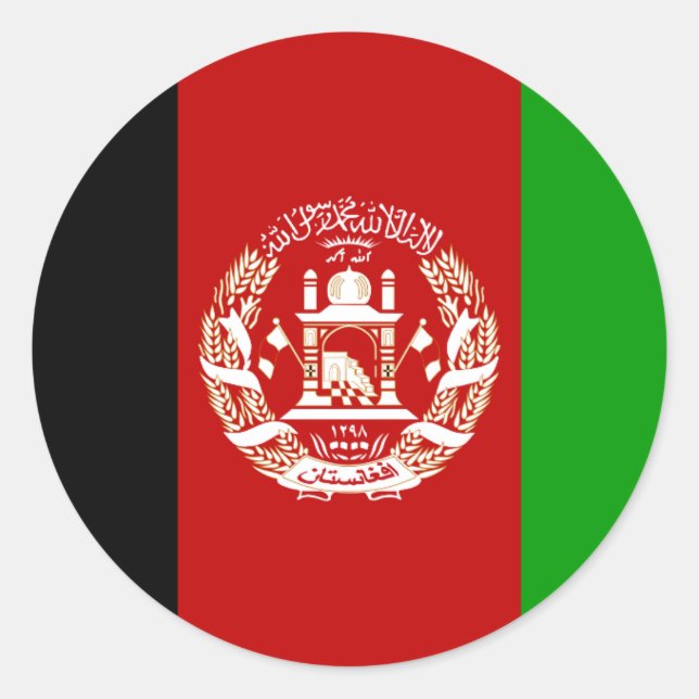 afghanistan flag stickers (Front)