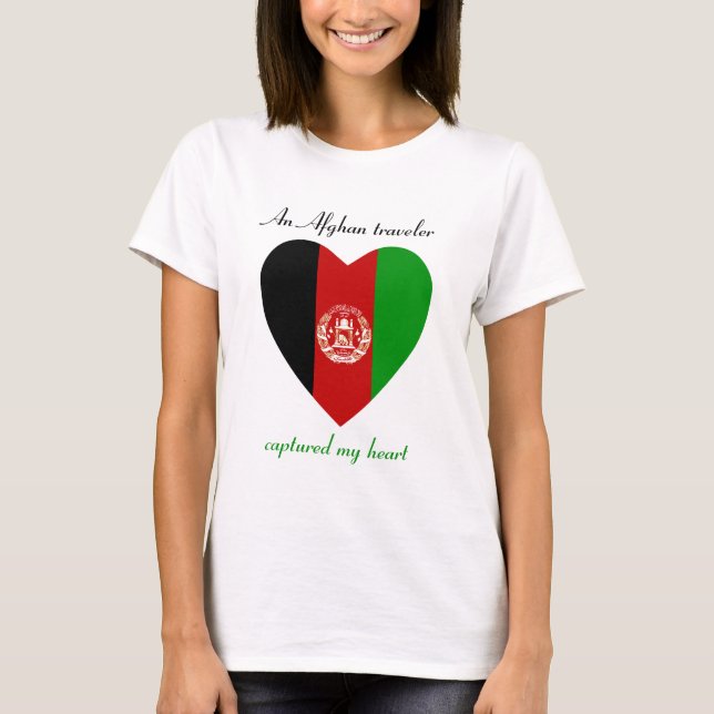Afghanistan Flag Sweetheart T-Shirt (Front)