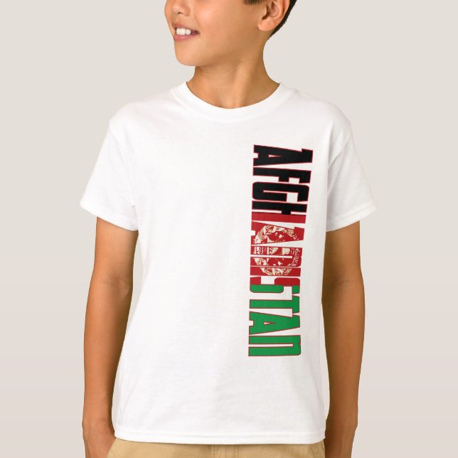 Afghanistan Flag T-Shirt (Front)