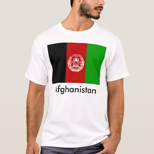 Afghanistan Flag T-Shirt (Front)