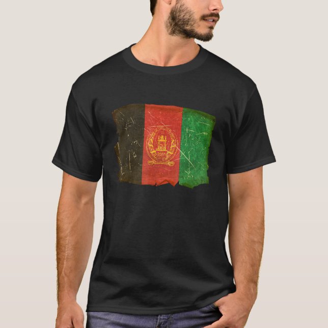 Afghanistan Flag T-Shirt (Front)