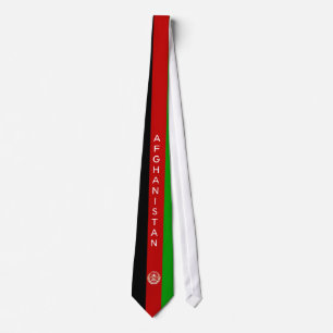 Afghanistan flag tie