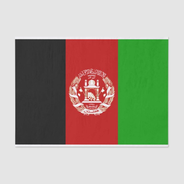 afghanistan flag tissue paper (Front)