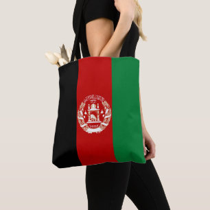 Afghanistan flag tote bag