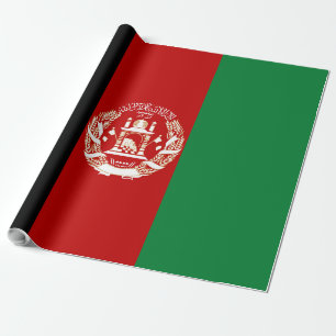 Afghanistan flag wrapping paper