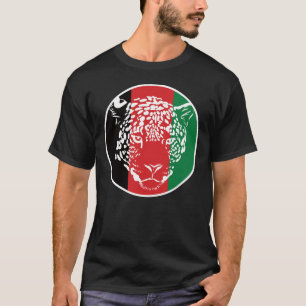 Afghanistan leopard Afghan National Animal Flag T-Shirt