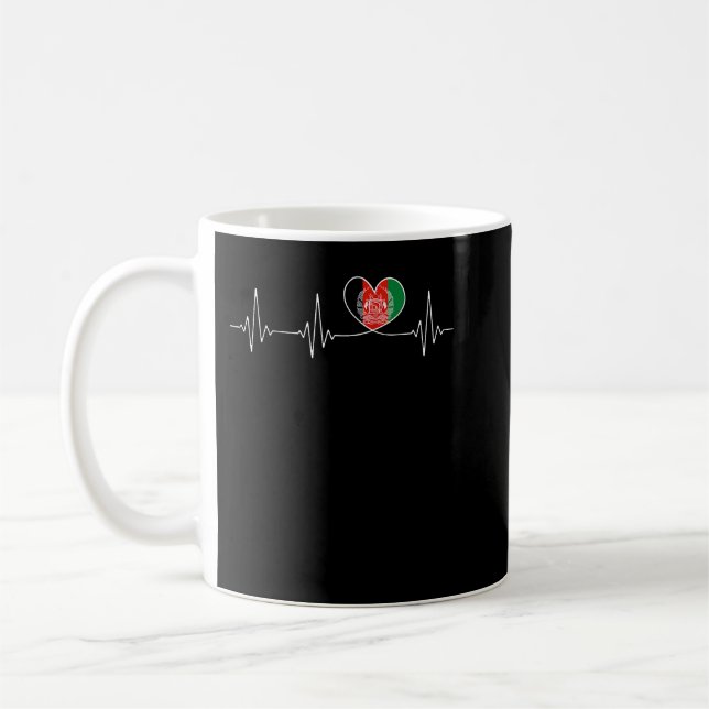 Afghanistan Love and Afghan Flag for Afghanistan T Coffee Mug (Left)