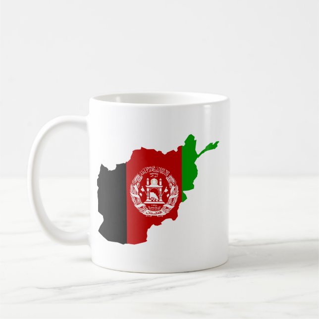AFGHANISTAN MAP COFFEE MUG (Left)