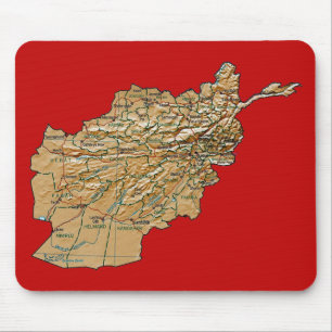 Afghanistan Map Mousepad