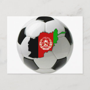 Afghanistan national team postcard