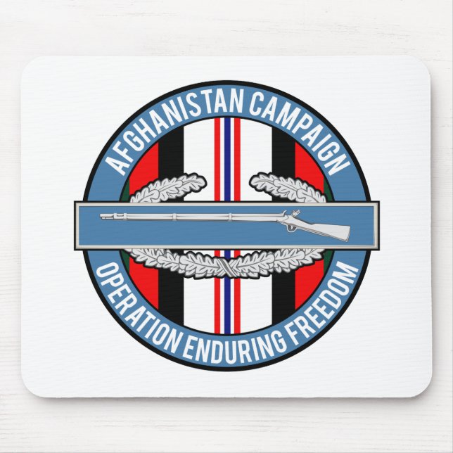 Afghanistan OEF CIB Mouse Mat (Front)