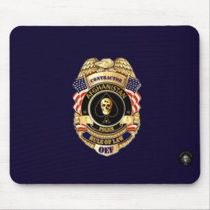 Afghanistan Police Contractor Rule of Law Pad Mouse Mat