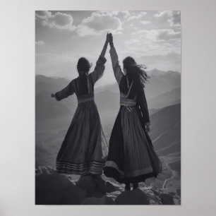 Afghanistan Print Afghanistan Poster Afghan Girls 