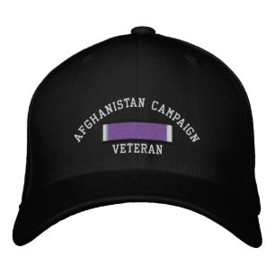 Afghanistan Purple Heart Embroidered Hat