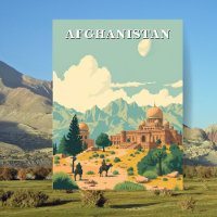 Afghanistan Travel Illustration