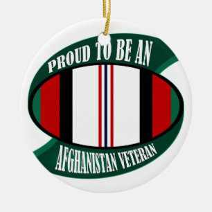 Afghanistan Vet Ceramic Tree Decoration