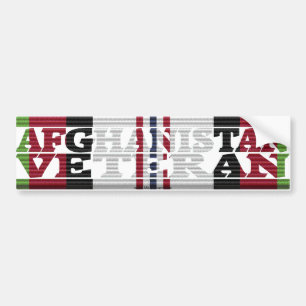 Afghanistan Veteran ACM Ribbon Bumper Sticker