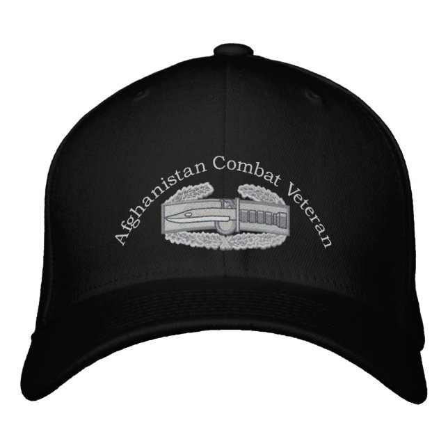 Afghanistan Veteran Combat Action Badge Hat (Front)