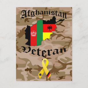 Afghanistan Veteran German Postcard