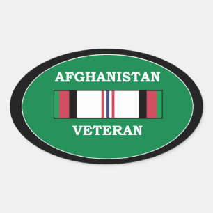 Afghanistan Veteran Oval Sticker