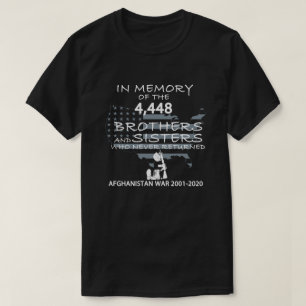 Afghanistan War 2001-2020 In Memory T-Shirt