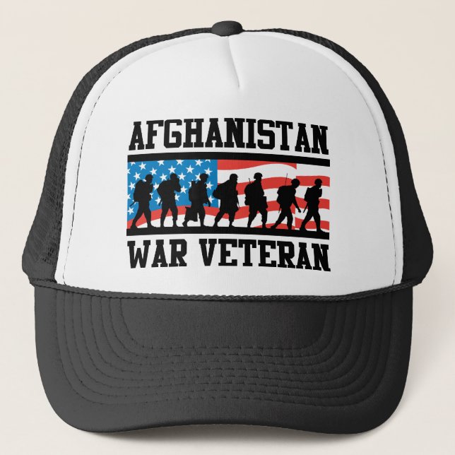 Afghanistan War Veteran Trucker Hat (Front)