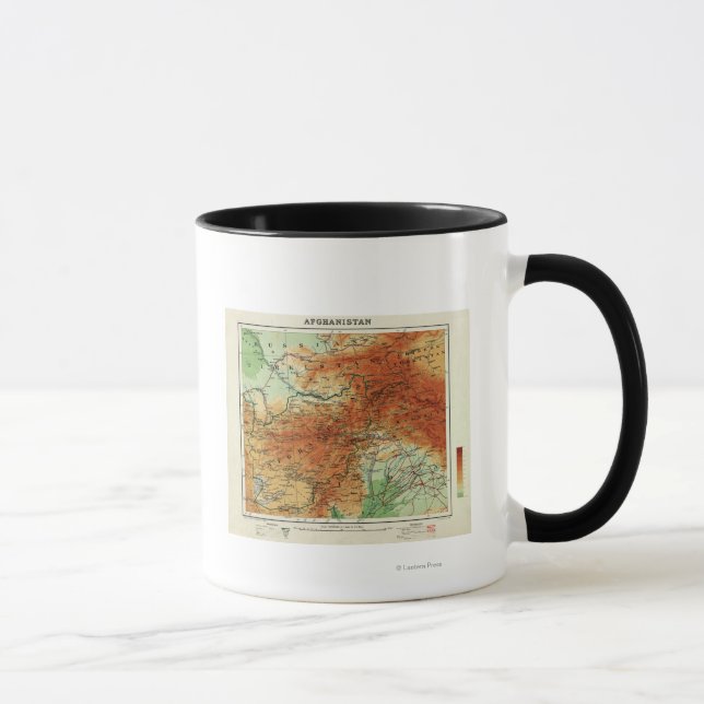 AfghanistanPanoramic MapAfghanistan Mug (Right)