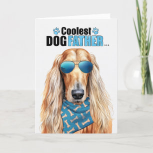 Afhan Hound Dog Coolest Dad Ever Father's Day Holiday Card