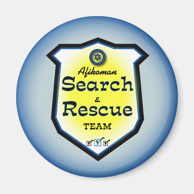 Afikoman Search & Rescue Team Magnet (Front)