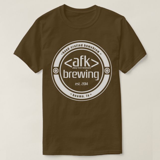 afk brewing T T-Shirt (Design Front)