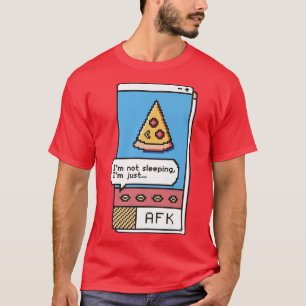 Afk Gaming Pizza Gamer Game Videogame Premium T-Sh T-Shirt