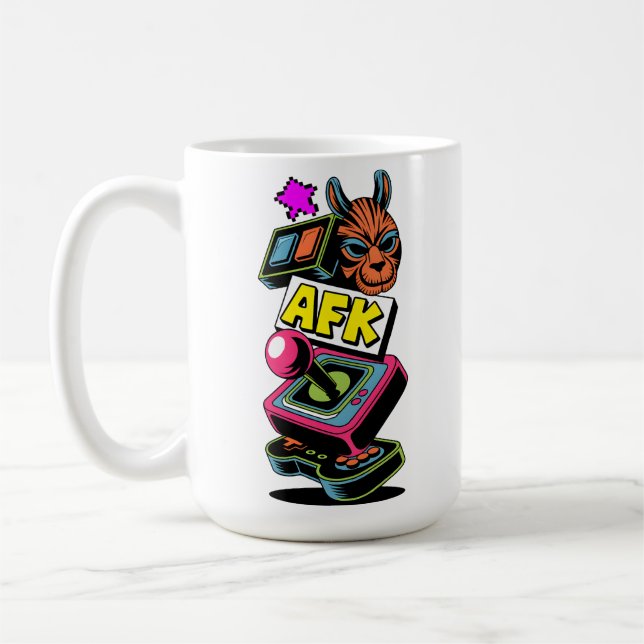 AFK Totem Tower Coffee Mug (Left)