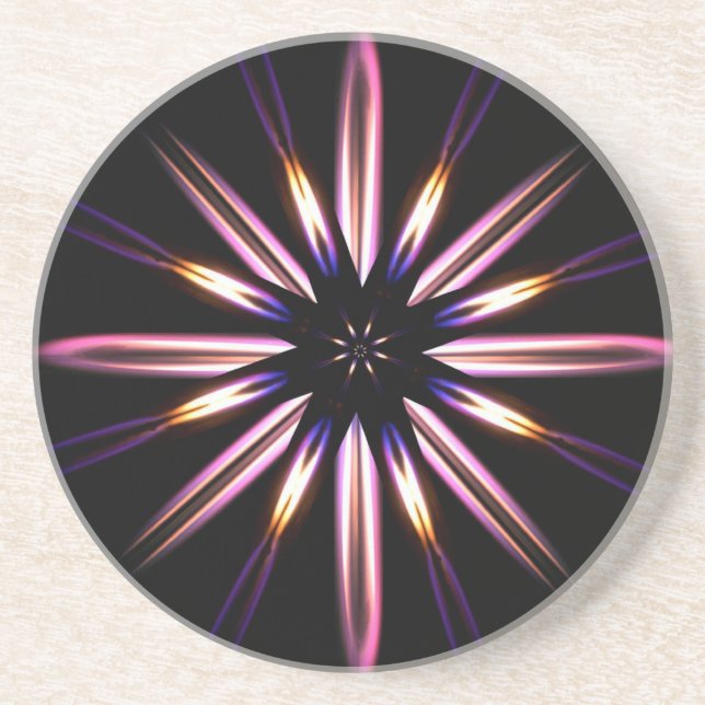 Aflame Sandstone Coaster (Front)