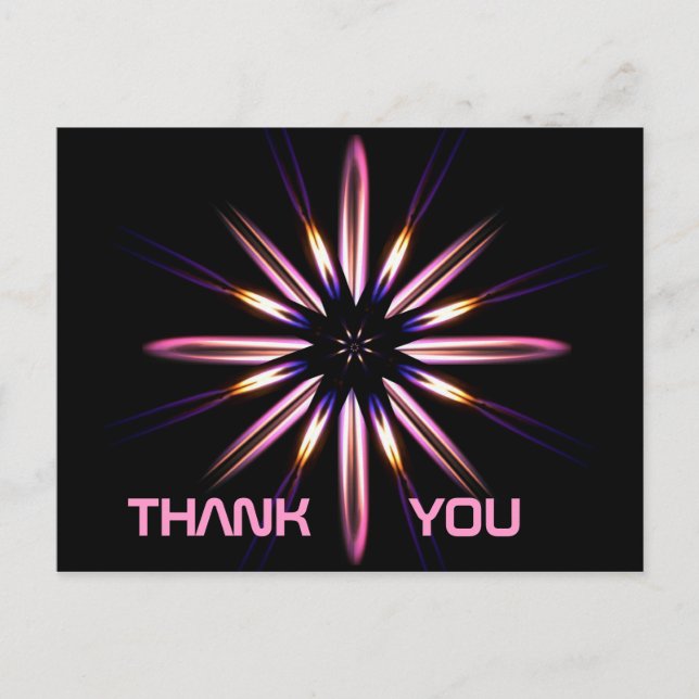 Aflame Thank You Postcard (Front)
