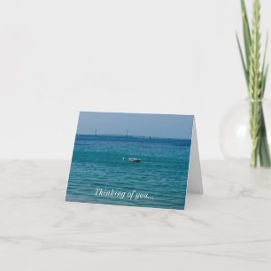 Afloat At Mackinac Thinking Of You Card