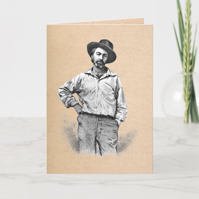 "Afoot and light-hearted' Graduation or Retirement Card (Front)